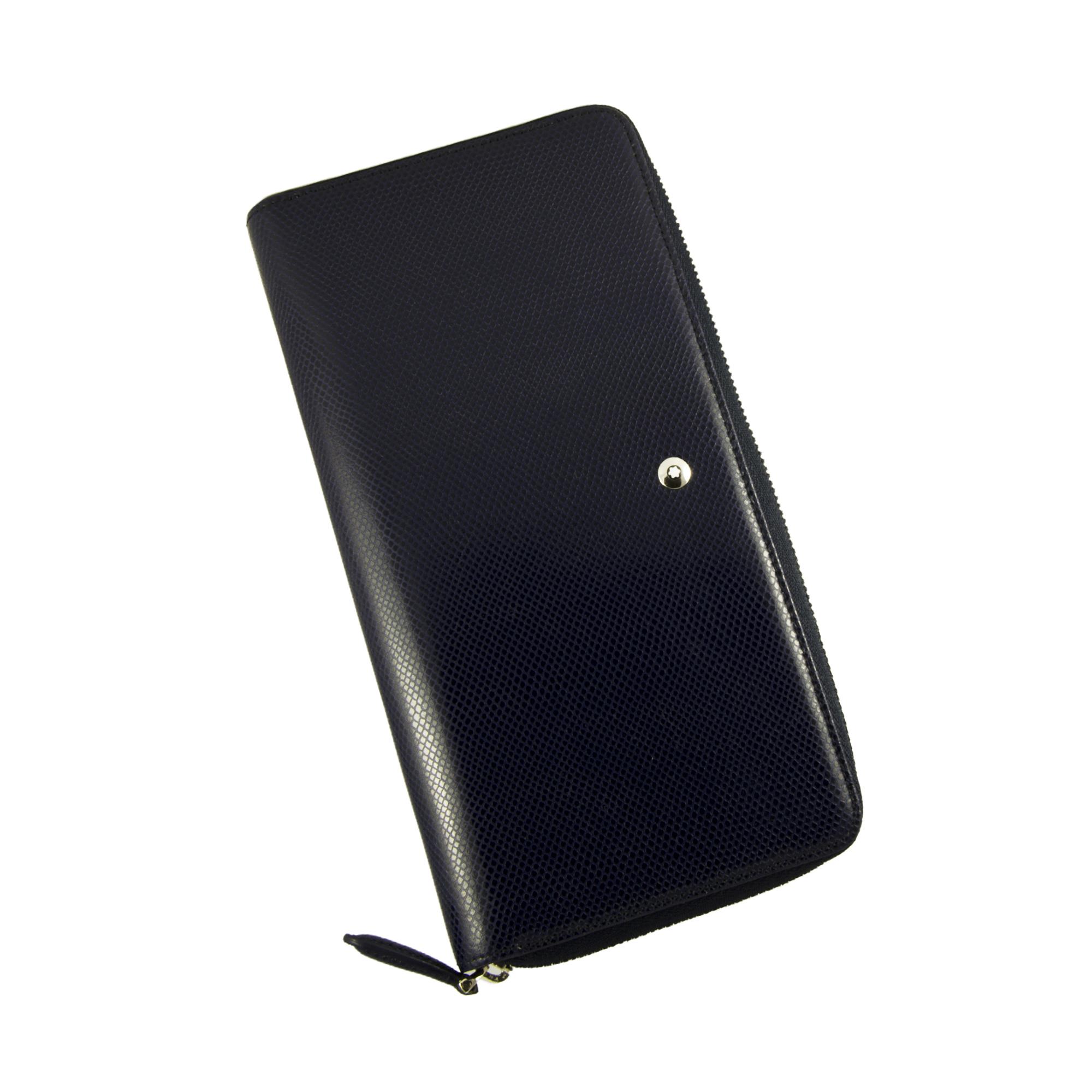 PORTAFOGLIO IN PELLE BLU 8CC - MONTBLANC