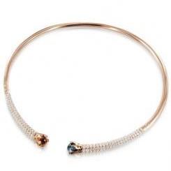 Sissi choker in red gold and diamonds - PASQUALE BRUNI