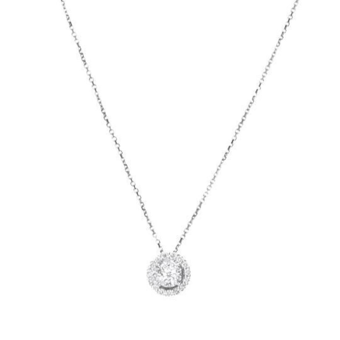Ginevra necklace in gold and diamond pav&egrave; ct. 0.15 - ALFIERI & ST. JOHN