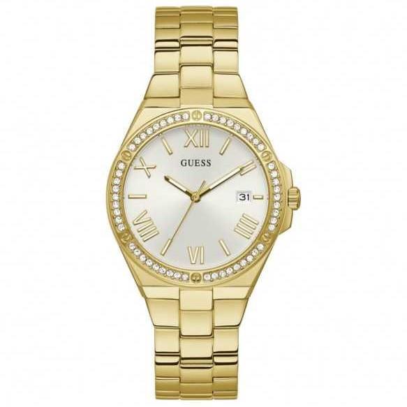 Women's watch in golden steel, 38mm case - GUESS
