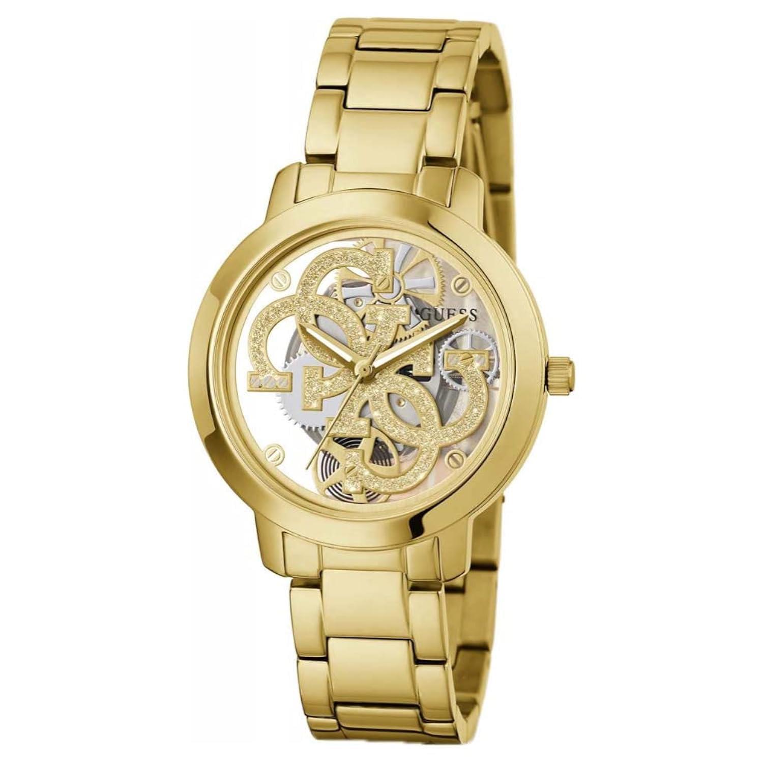 Women's watch in golden steel, 36mm case - GUESS