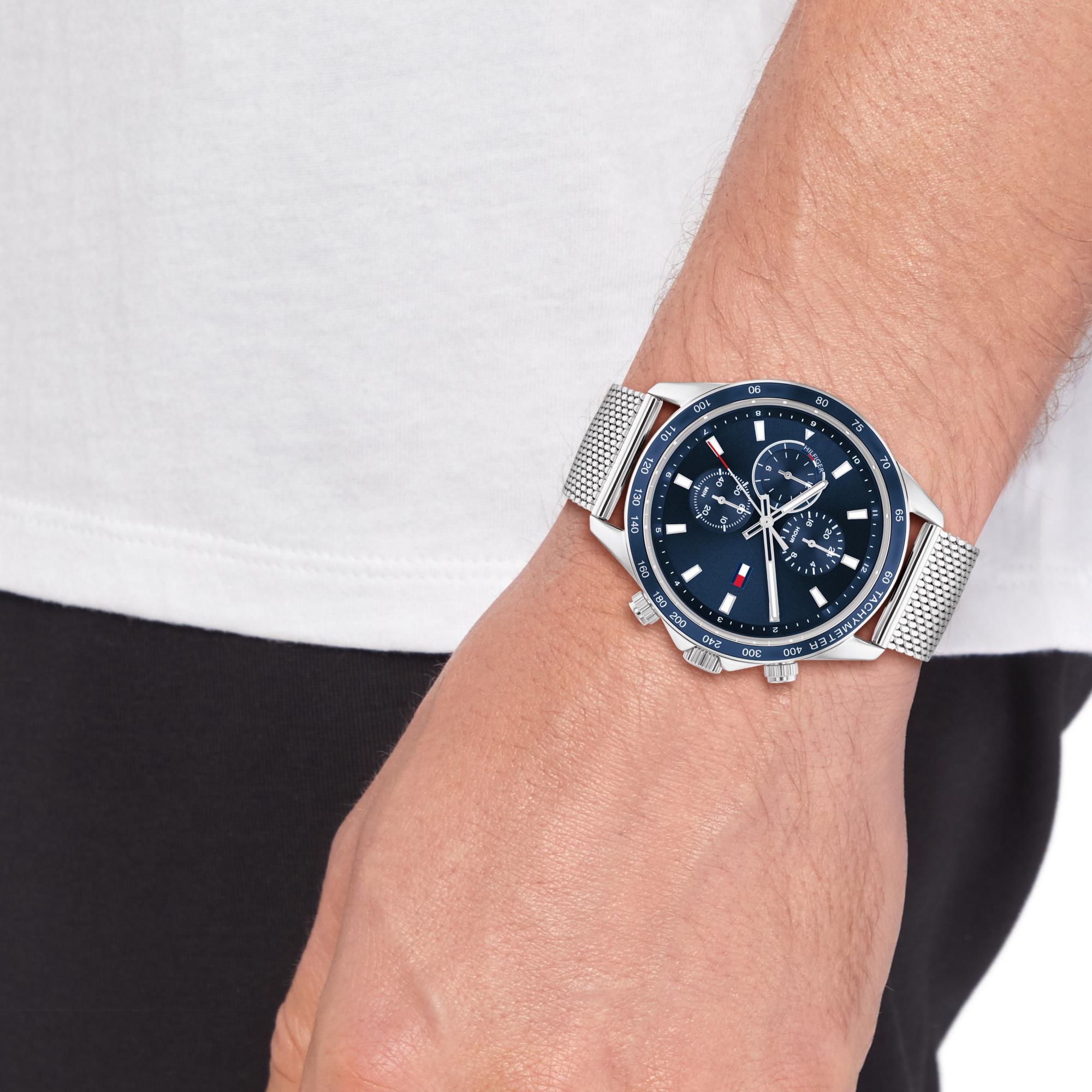 Men's watch in steel, 44mm case - TOMMY HILFIGER