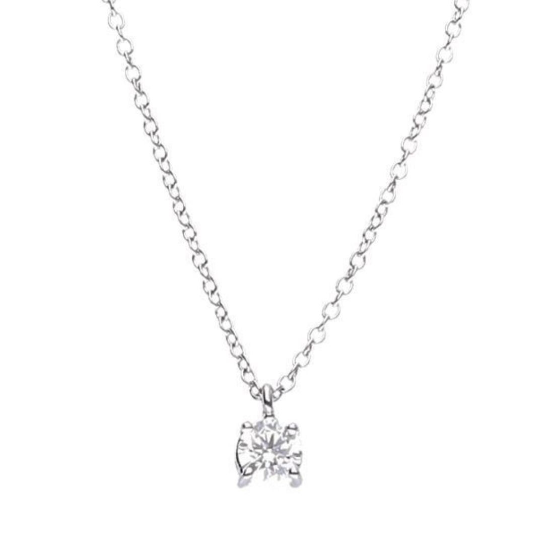 Collana punto luce diamante ct. 0,47 - ALFIERI & ST. JOHN