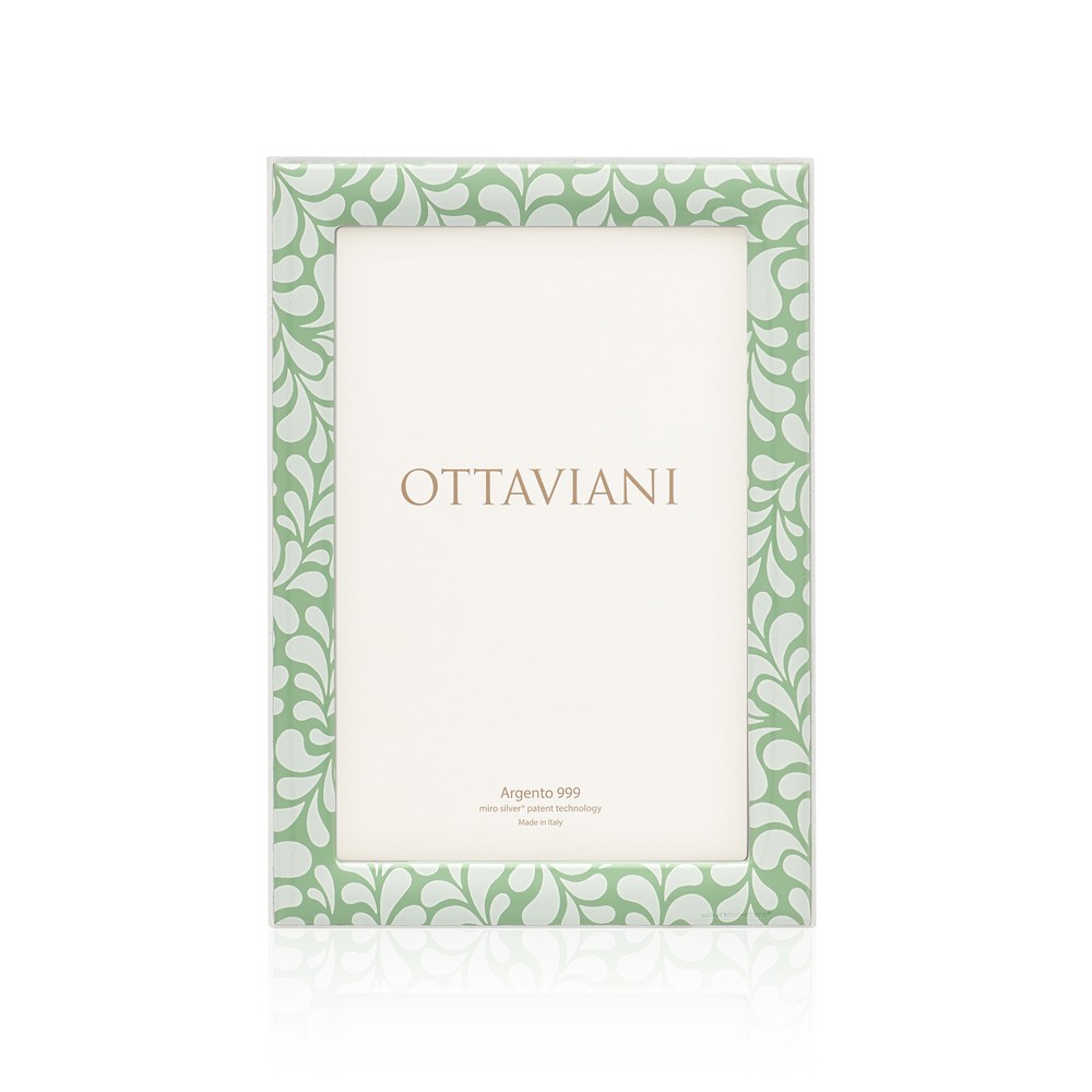 Portafoto Ottaviani in argento colore salvia - OTTAVIANI