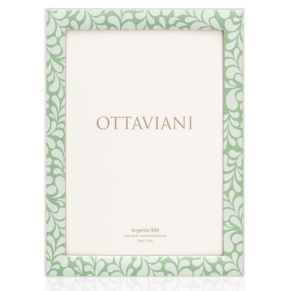 Portafoto Ottaviani in argento colore salvia - OTTAVIANI