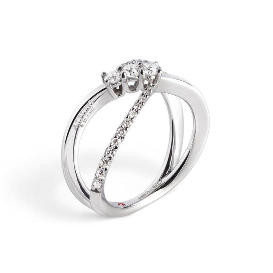 Anello Eterna in oro con diamanti ct. 0,41 - ALFIERI & ST. JOHN