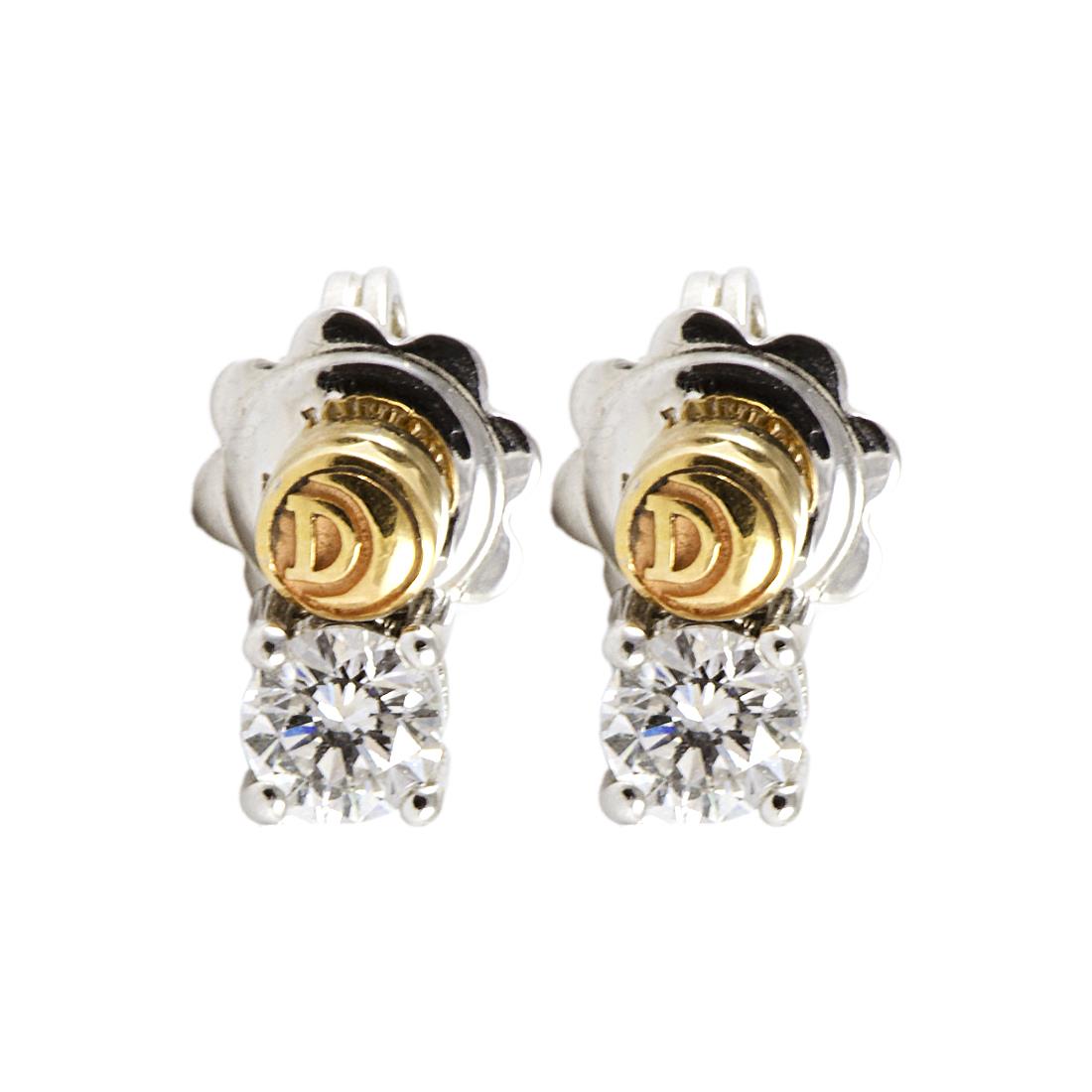 ORECCHINI IN ORO BIANCO E DIAMANTI CT 0,50 - DAMIANI