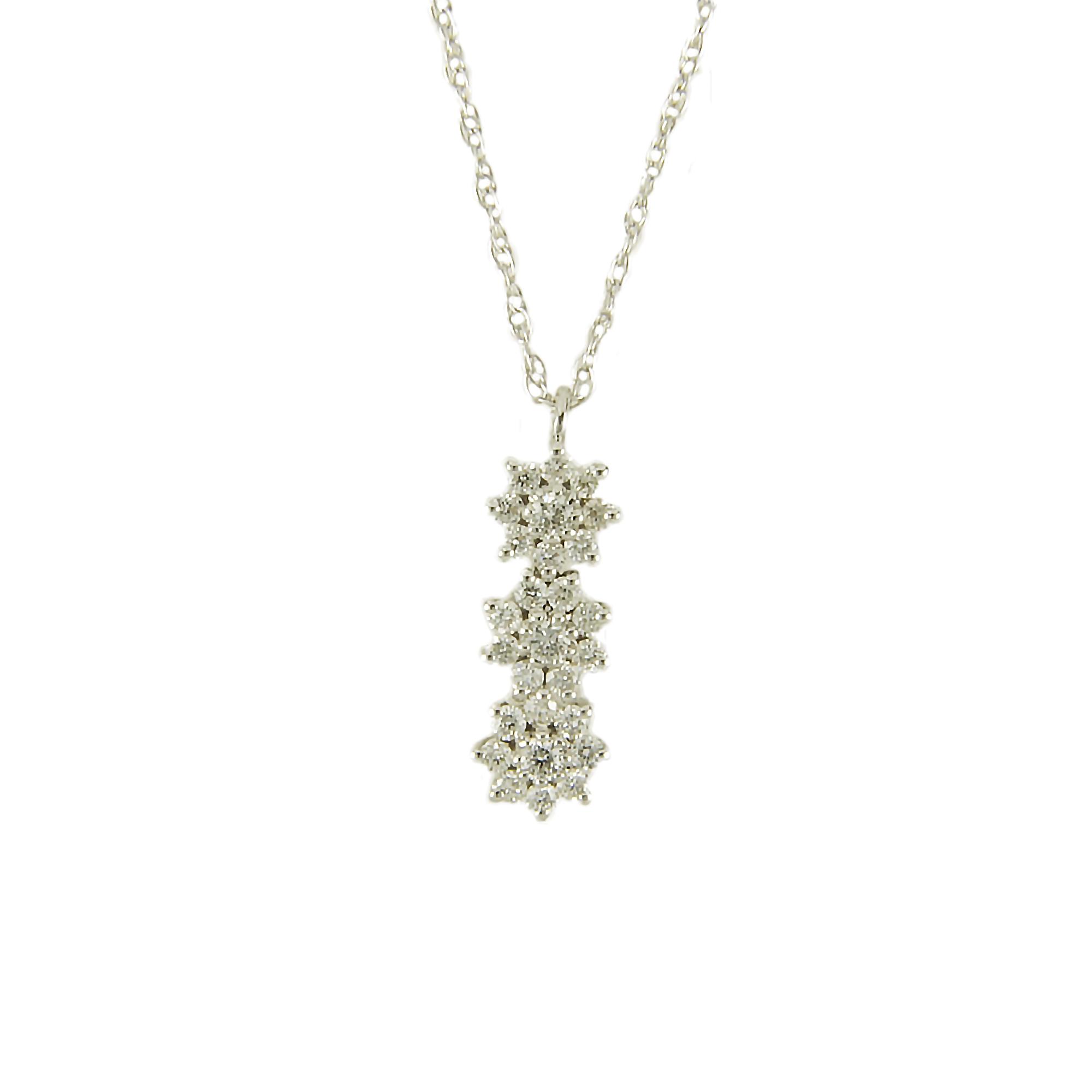 GIROCOLLO IN ORO BIANCO E DIAMANTI CT 0,17 - ALFIERI & ST. JOHN