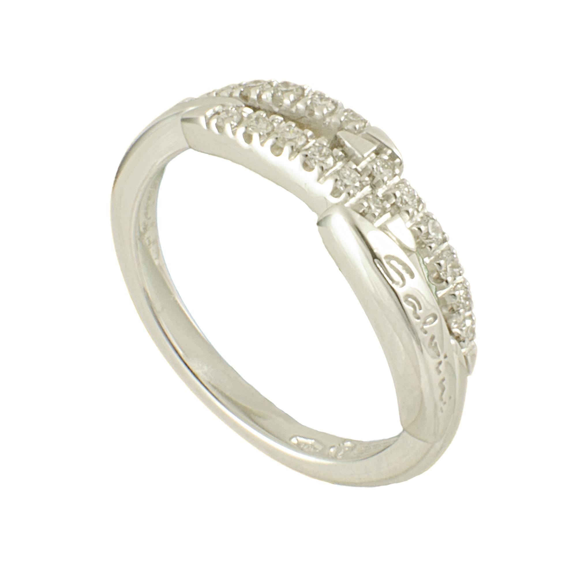 ANELLO IN ORO BIANCO E DIAMANTI CT 0,21 MIS 15 - SALVINI