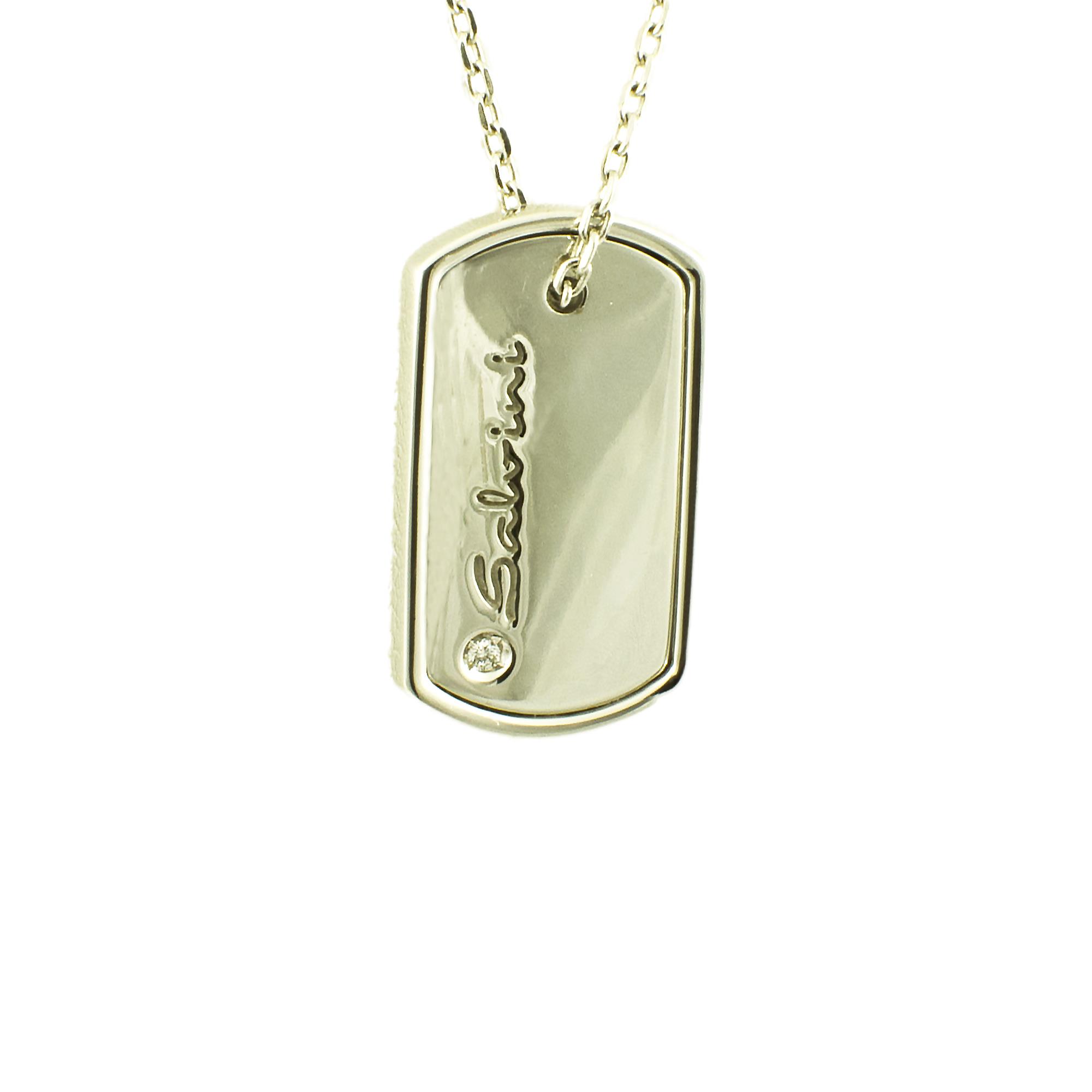 COLLANA IN ORO BIANCO E DIAMANTI CT 0,01 - SALVINI