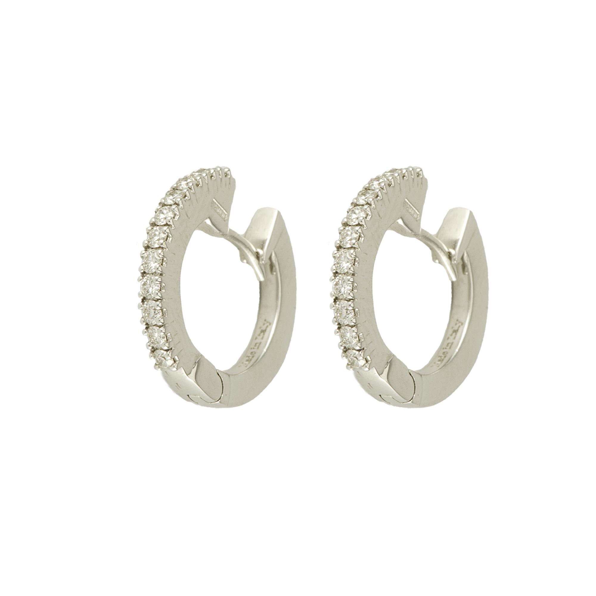 ORECCHINI IN ORO BIANCO E DIAMANTI CT 0,27 - ALFIERI & ST. JOHN