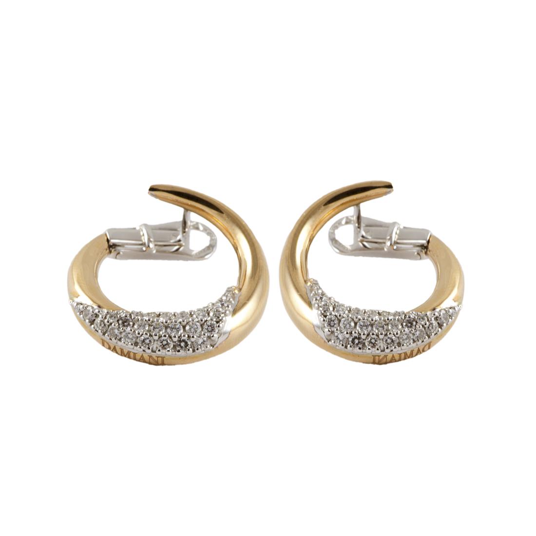 ORECCHINI IN ORO ROSA CON DIAMANTI CT 0,84 - DAMIANI