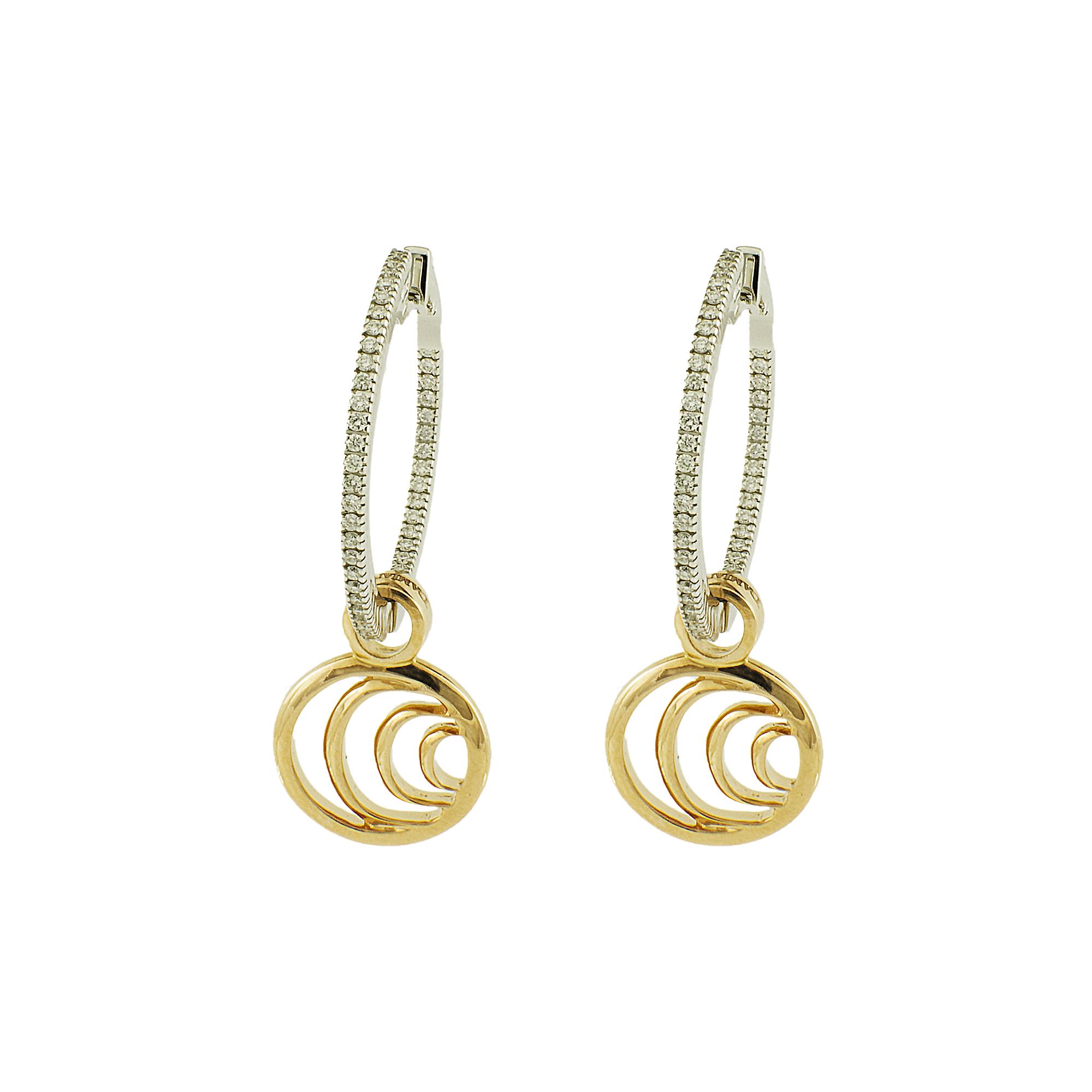 ORECCHINI IN ORO GIALLO E DIAMANTI CT 0,47 - DAMIANI