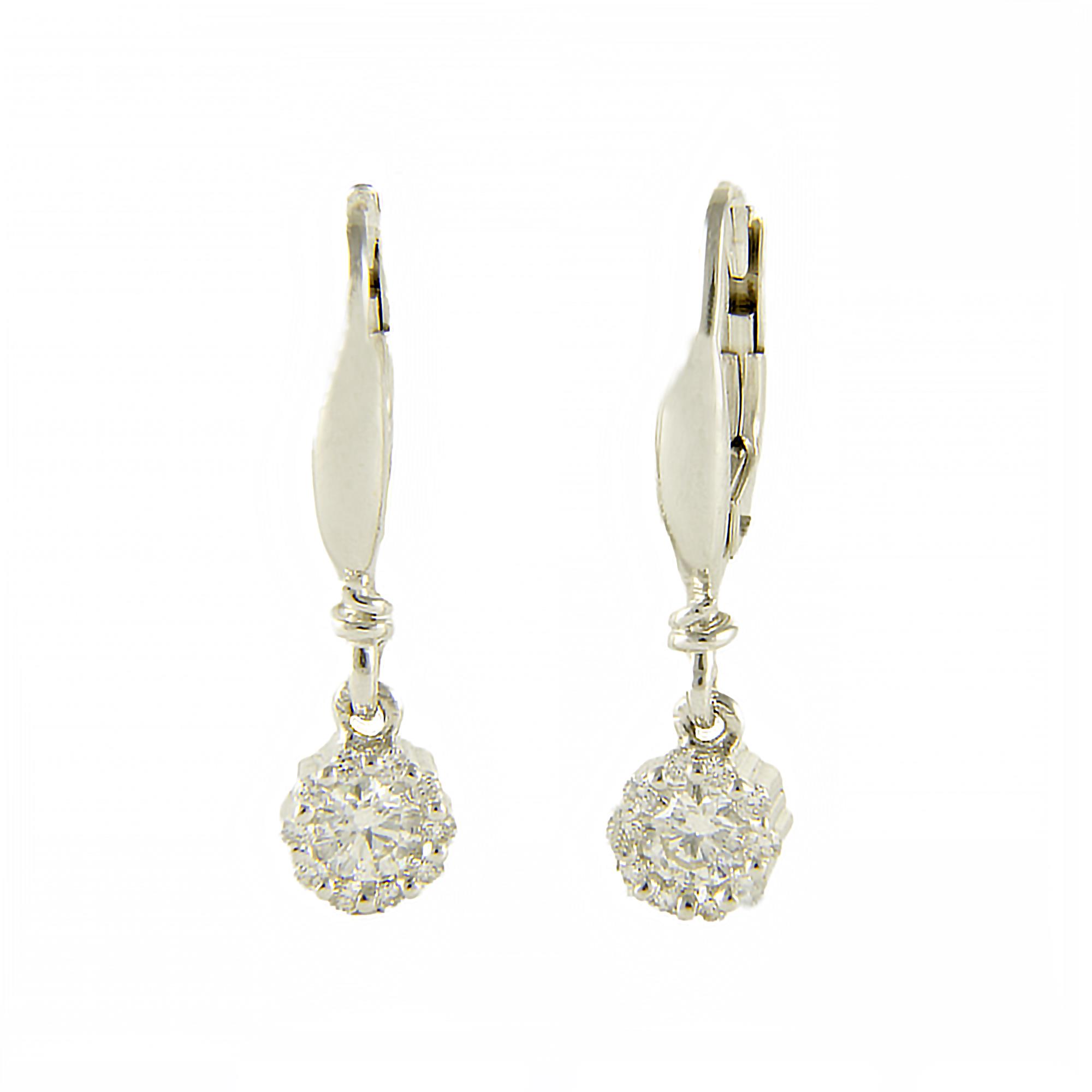 ORECCHINI IN ORO BIANCO E DIAMANTI CT 0,61 - SALVINI