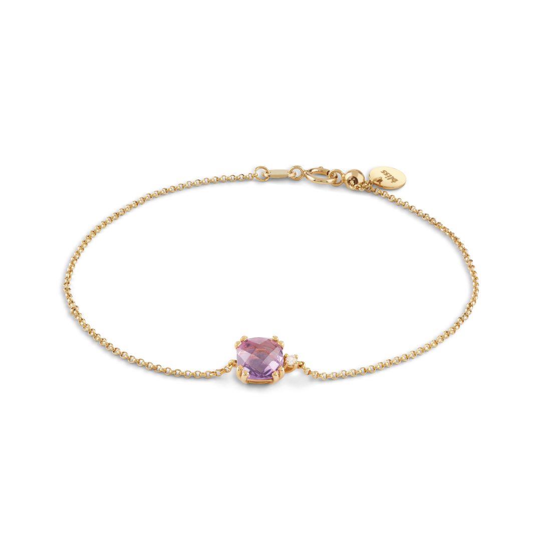 Joy Candy Bracelet in Gold and Amethyst - BLISS