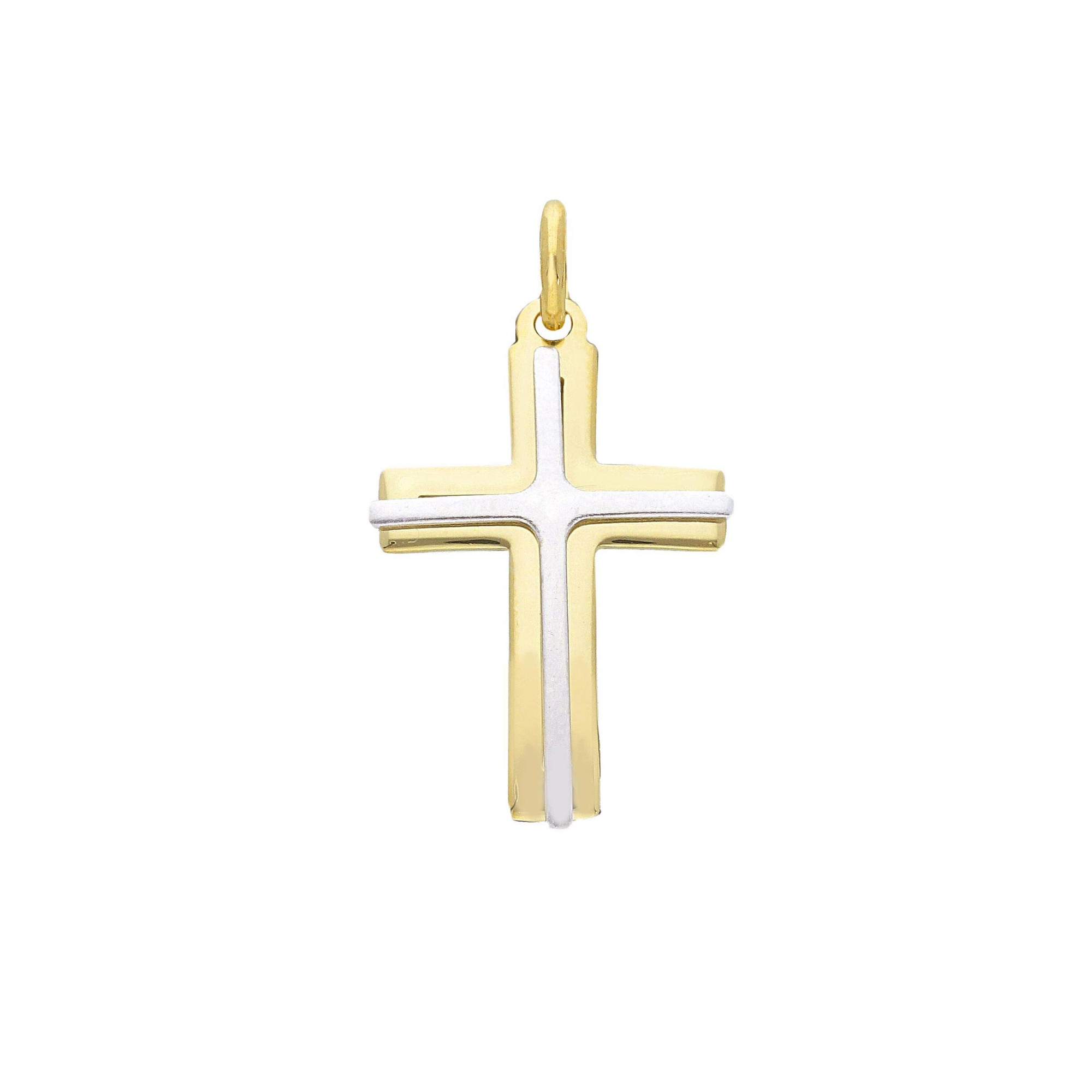 Ciondolo de oro amarillo y blanco de 18 kt - ORO&CO