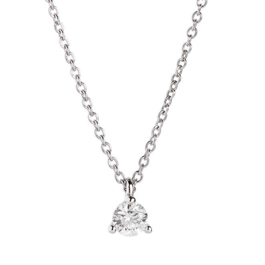Collana punto luce in oro e diamante ct. 0,20 - ALFIERI & ST. JOHN