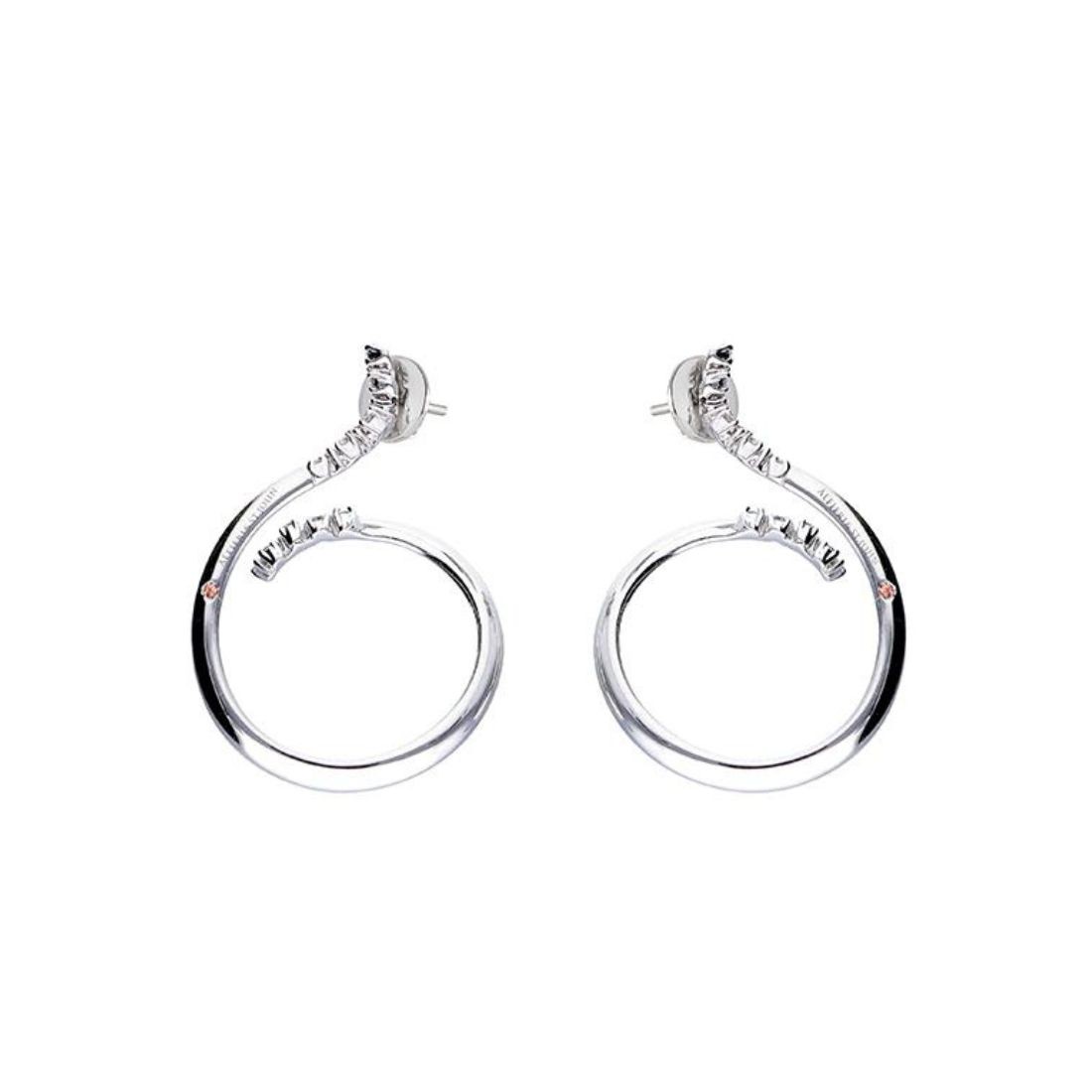 Gaudi earrings in gold with ct. 0,27 diamonds - ALFIERI & ST. JOHN