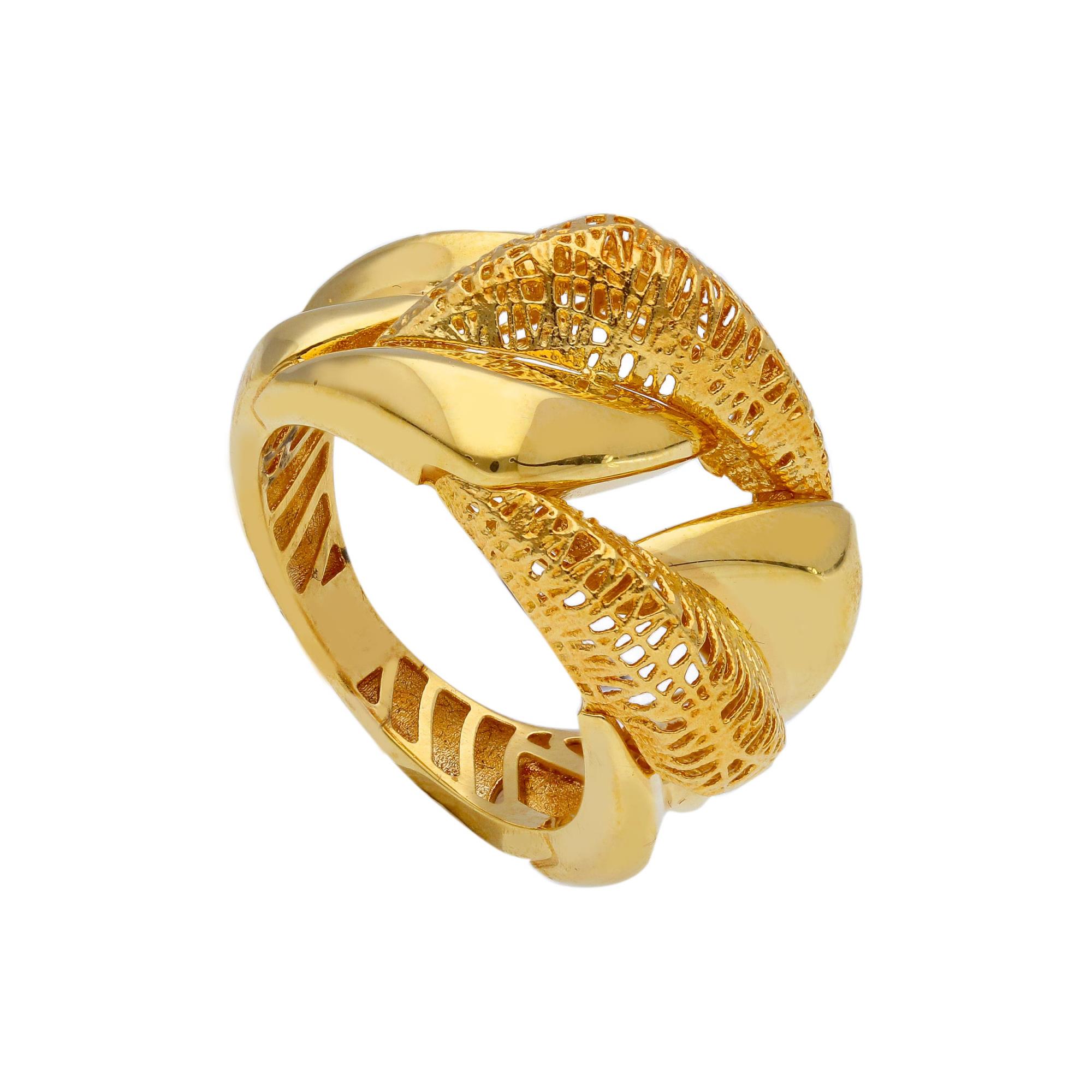 Yellow gold band ring - ORO&CO