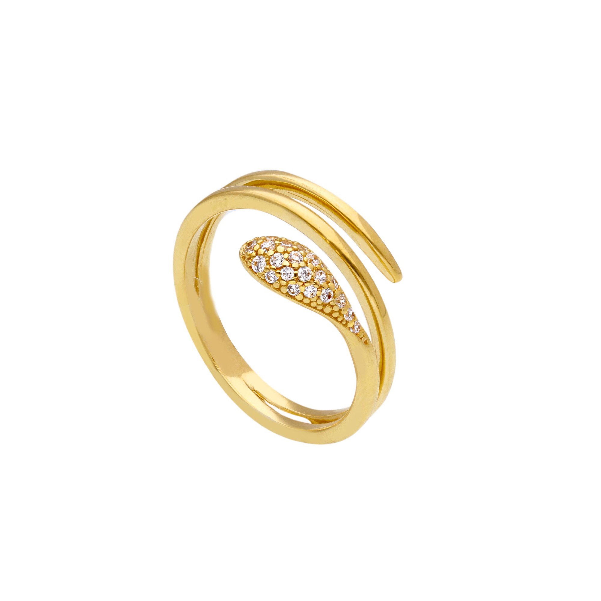 Anello da donna in oro giallo 18 kt - ORO&CO