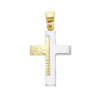 Ciondolo in oro giallo e bianco 18 kt - ORO&CO