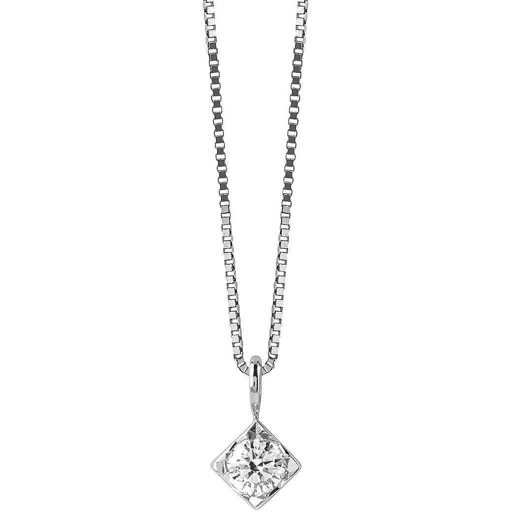 Necklace in 18 kt white gold with 0.12 ct diamond color G Dream Bliss BLISS - BLISS