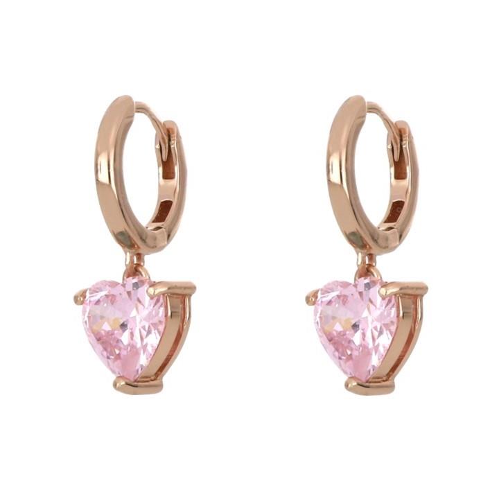 Pendientes de plata rosa con circonitas rosas - CUORI MILANO