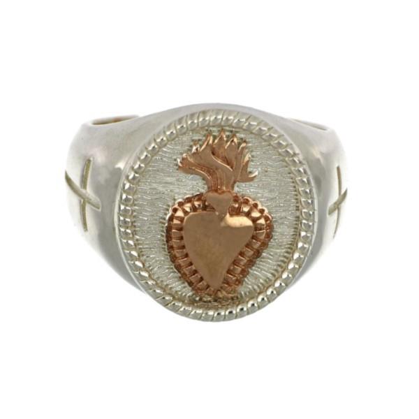 Anello design in argento con zirconi - CUORI MILANO