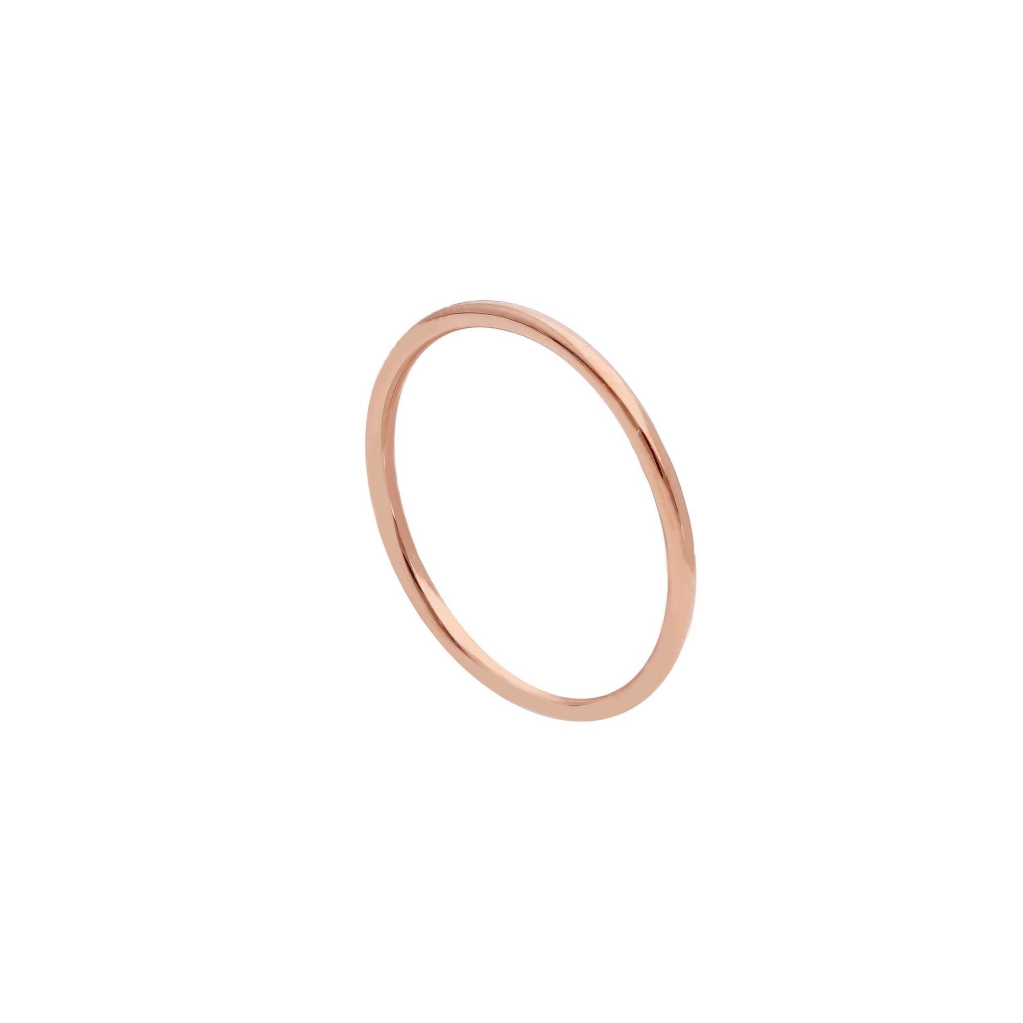 Anello fedina in oro rosa - ORO&CO