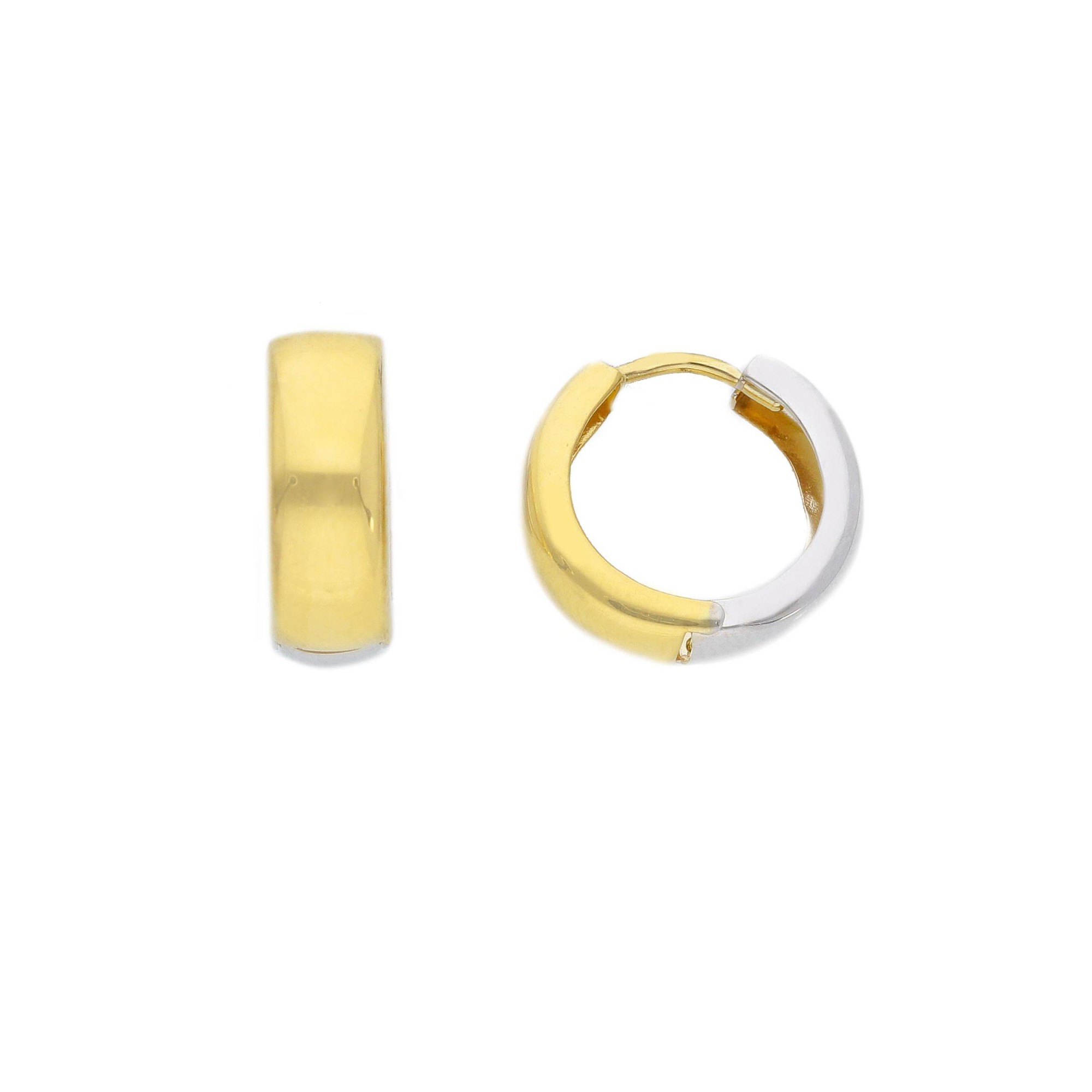 Orecchini da donna in oro giallo e bianco - ORO&CO