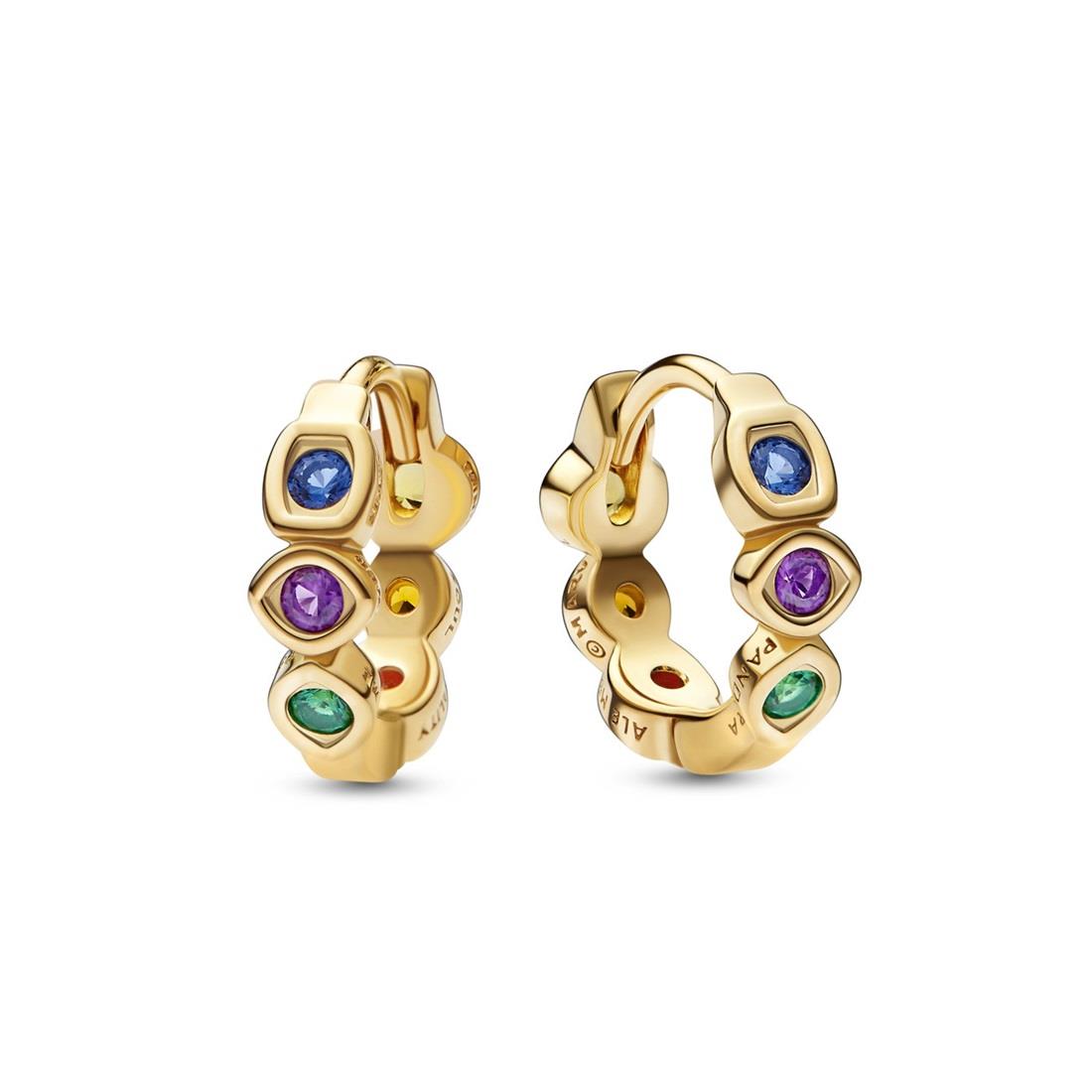 The Avengers Marvel earrings in gold plated silver - PANDORA