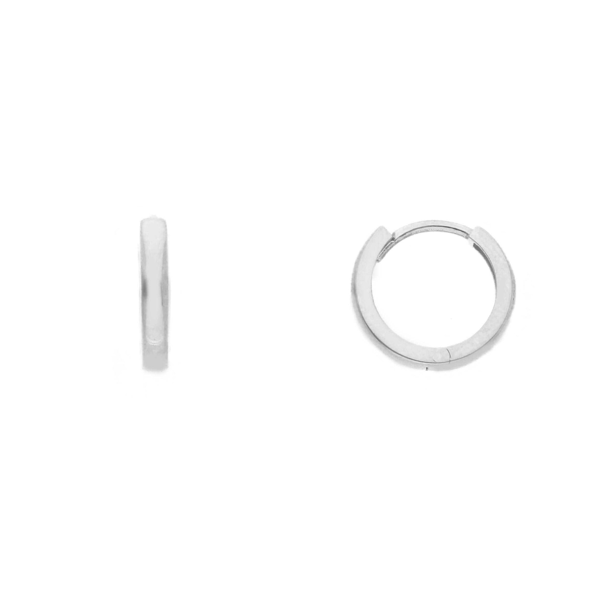 Orecchini a cerchio in oro bianco - ORO&CO