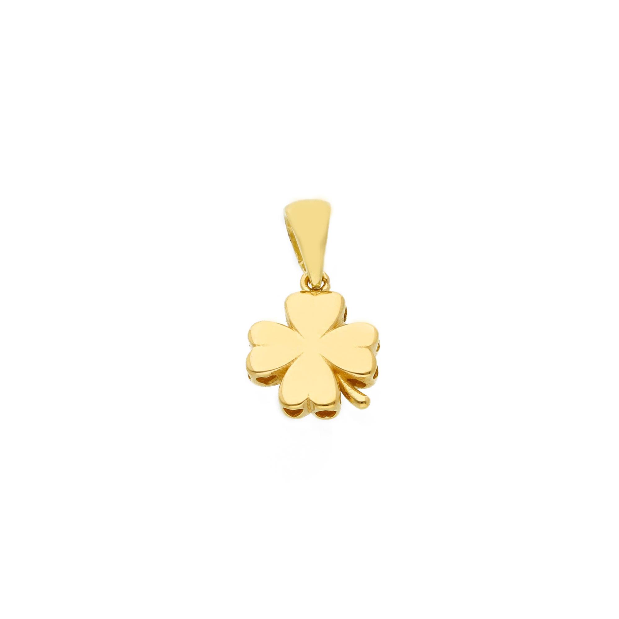 Four-leaf clover gold pendant - ORO&CO