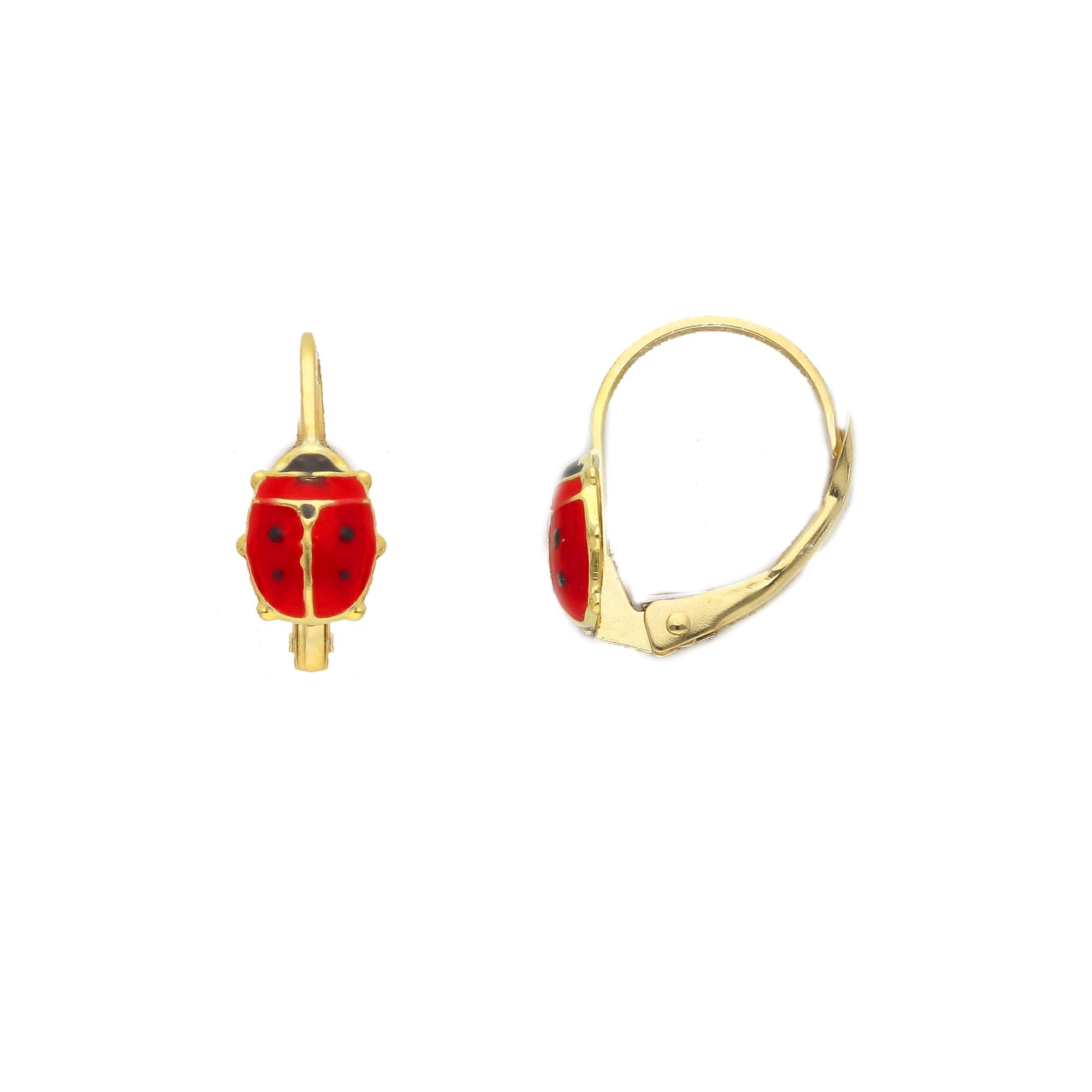 Ladybug Hoop Earrings - ORO&CO