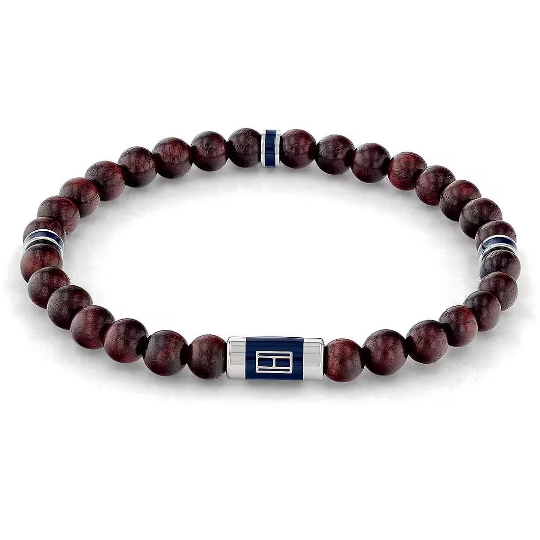 Collana Beaded in acciaio e legno - TOMMY HILFIGER