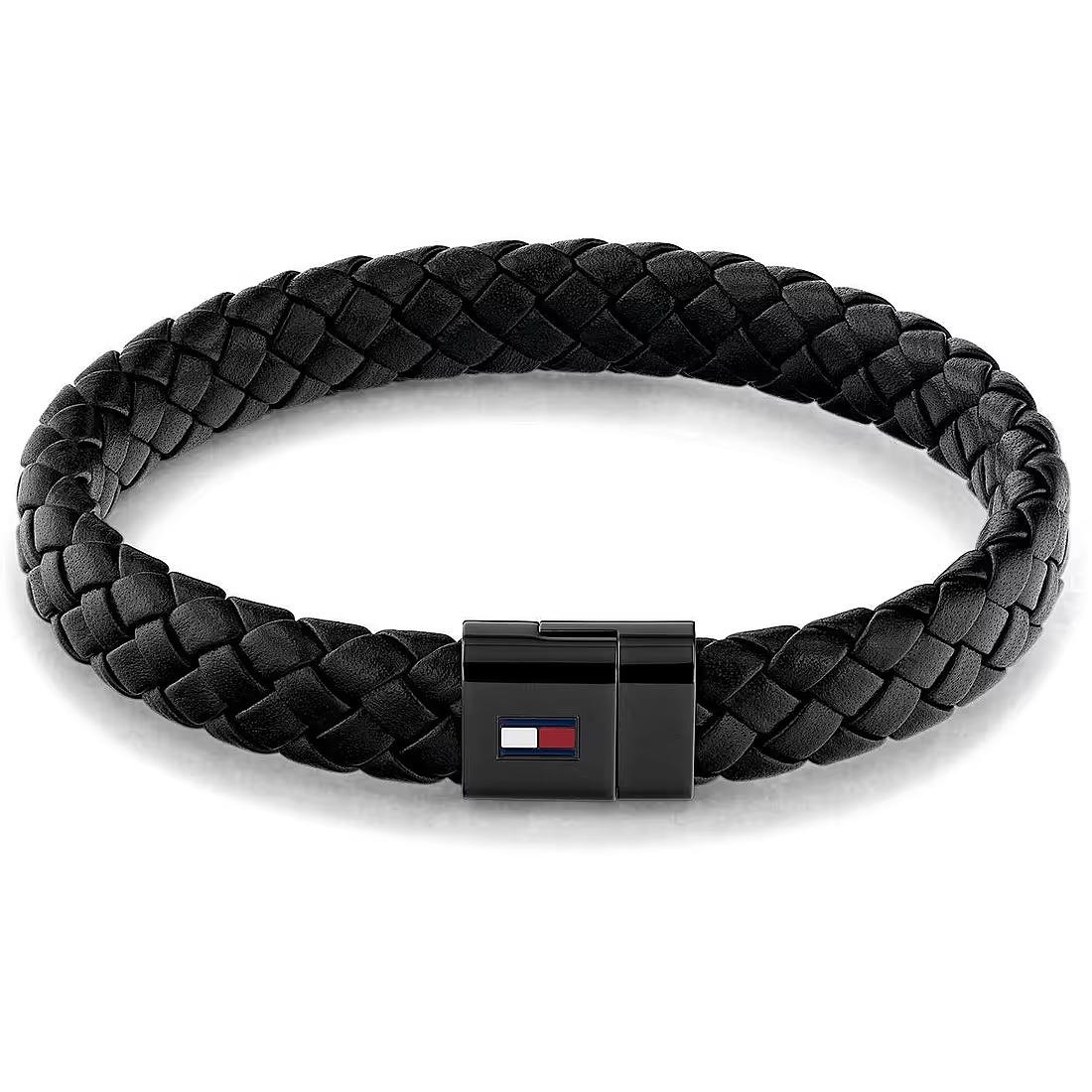 Bracciale nero Round braided bracelet - TOMMY HILFIGER