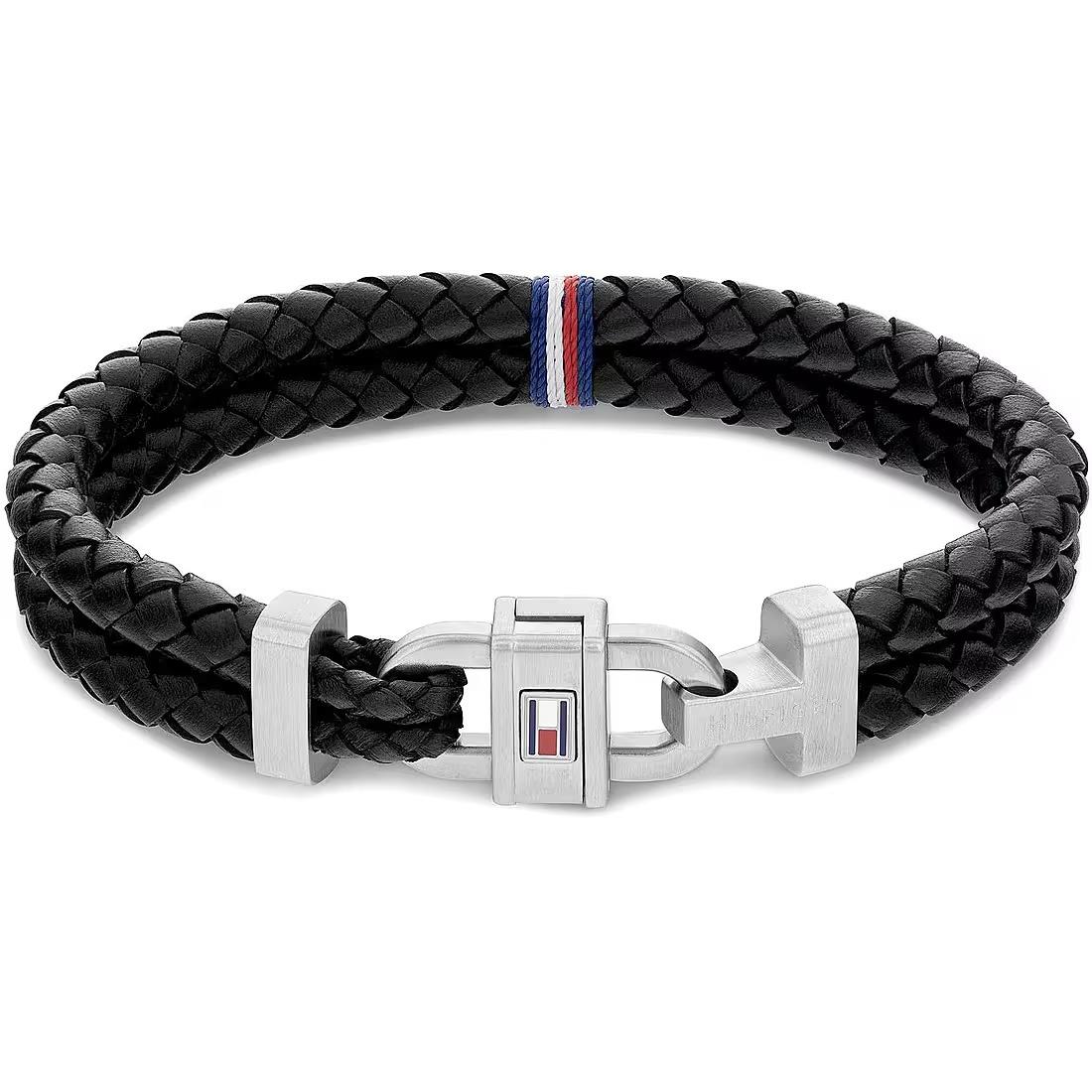 Bracciale nero Carabiner - TOMMY HILFIGER