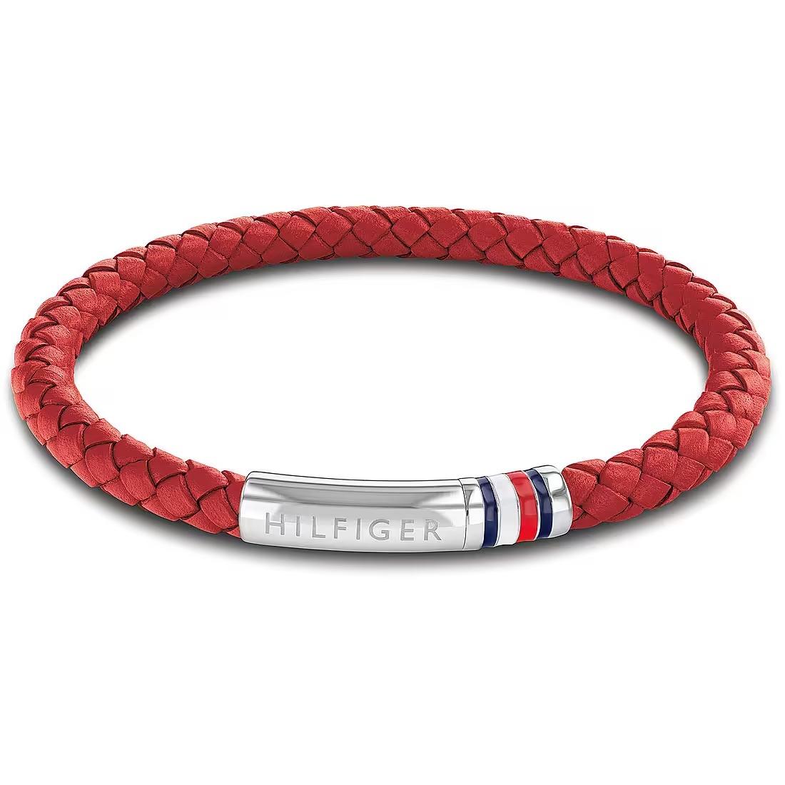 Bracciale in pelle bianca Interwoven braid family - TOMMY HILFIGER