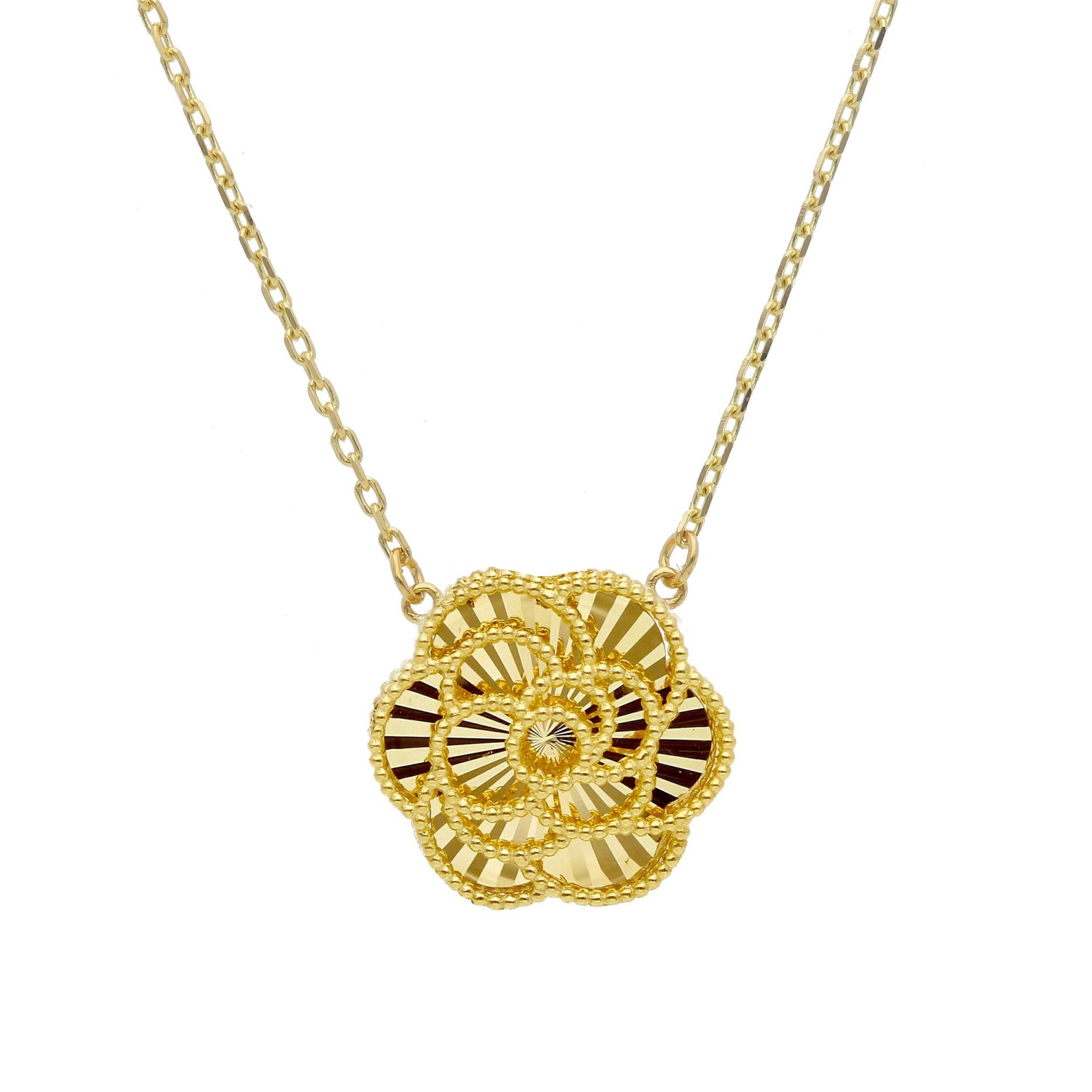 Collana in oro con fiore - ORO&CO