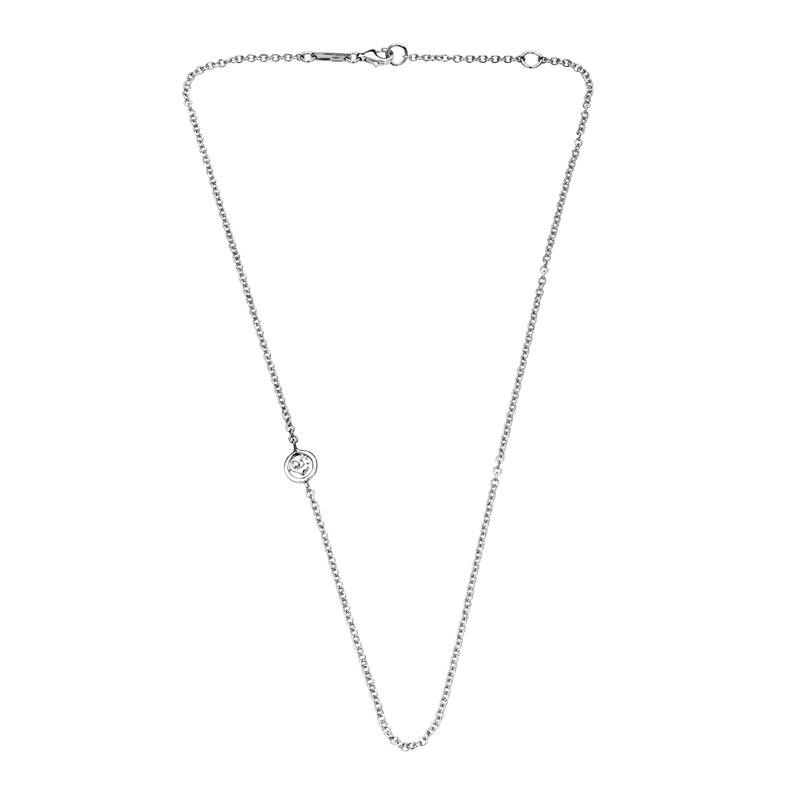 Long double Et Voil&agrave; rol&ograve; necklace in silver - CHANTECLER