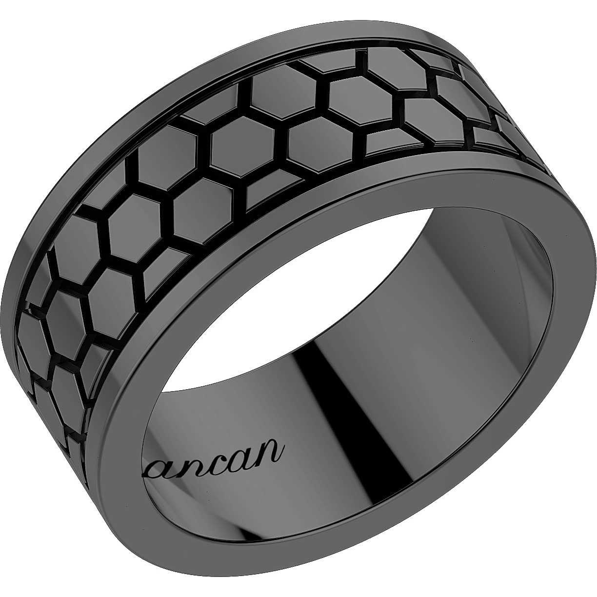 Anello in argento con dettaglio a forma di teschio - ZANCAN