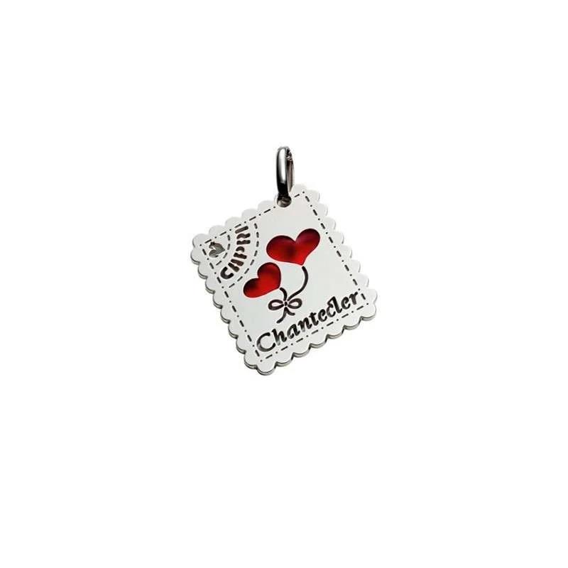 Love Letters pendant in silver - CHANTECLER