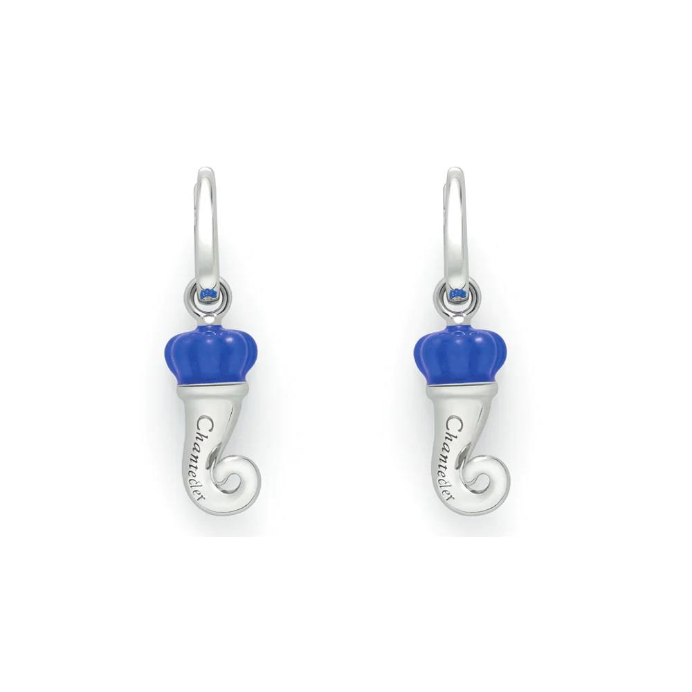 Orecchini  Et Voil&agrave; in argento con smalto blu majorelle - CHANTECLER
