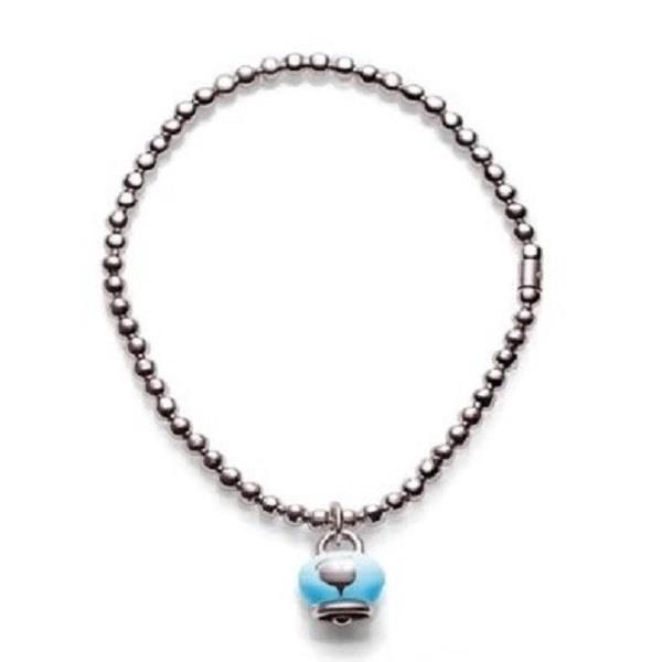 Pulsera el&aacute;stica Et Voila en plata con colgante - CHANTECLER