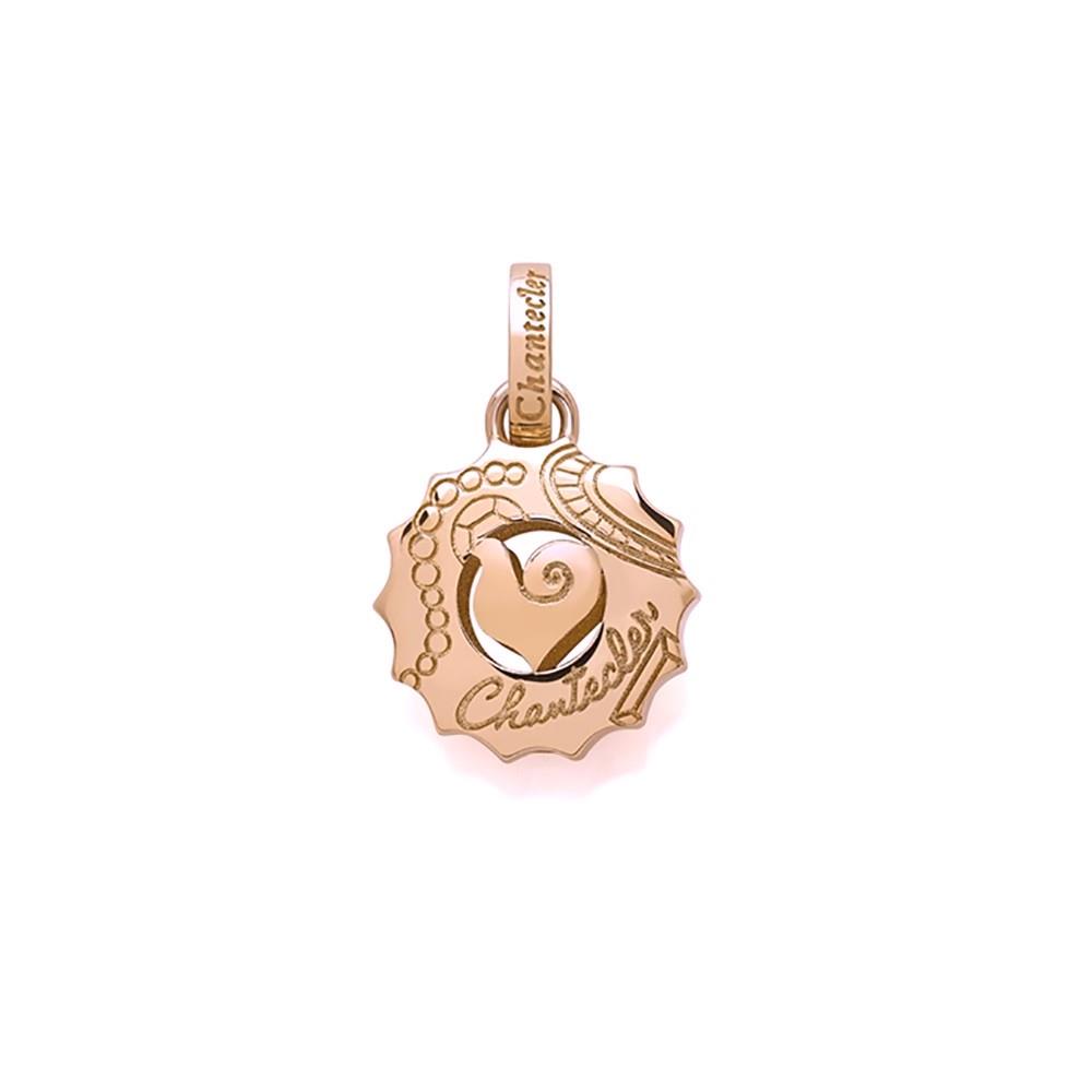 Suamèm logo pendant in rose gold - CHANTECLER