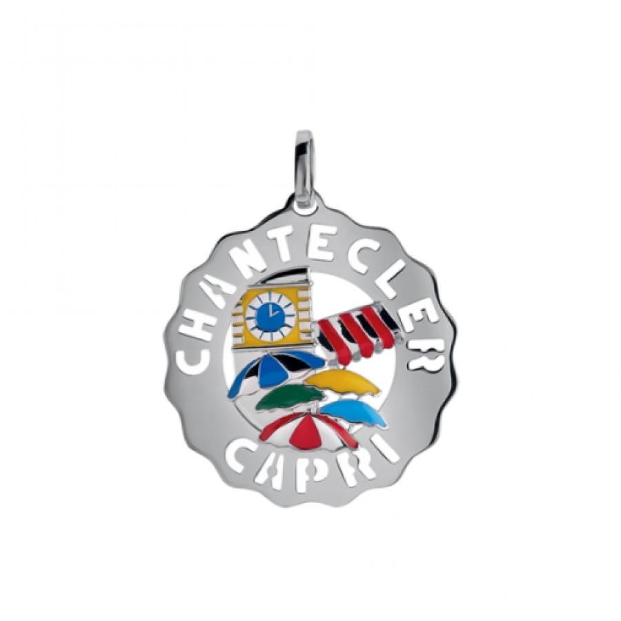 Mono orecchini Capri Pop in argento e smalti colorati - CHANTECLER