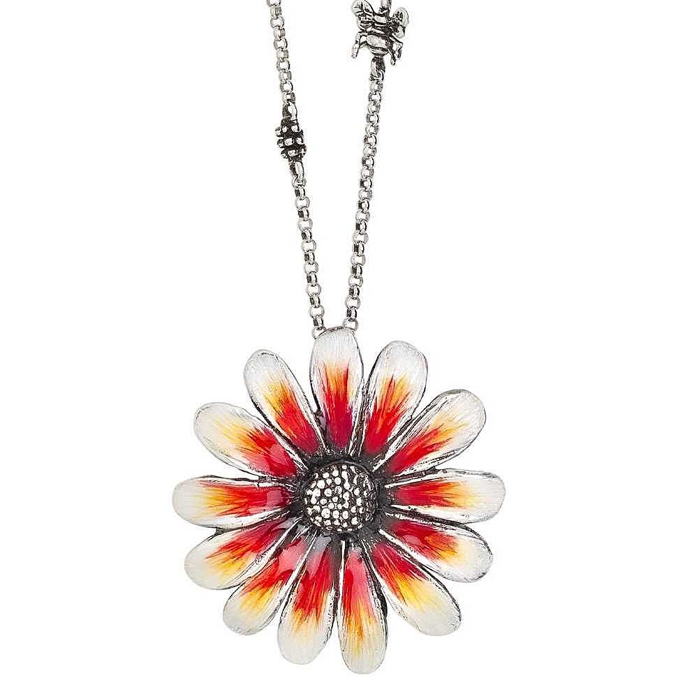 T-Shape steel necklace with crystals and zirconia - BOTTEGA BOCCADAMO