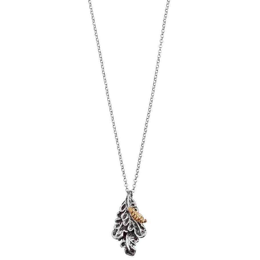 T-Shape steel necklace with stone - BOTTEGA BOCCADAMO