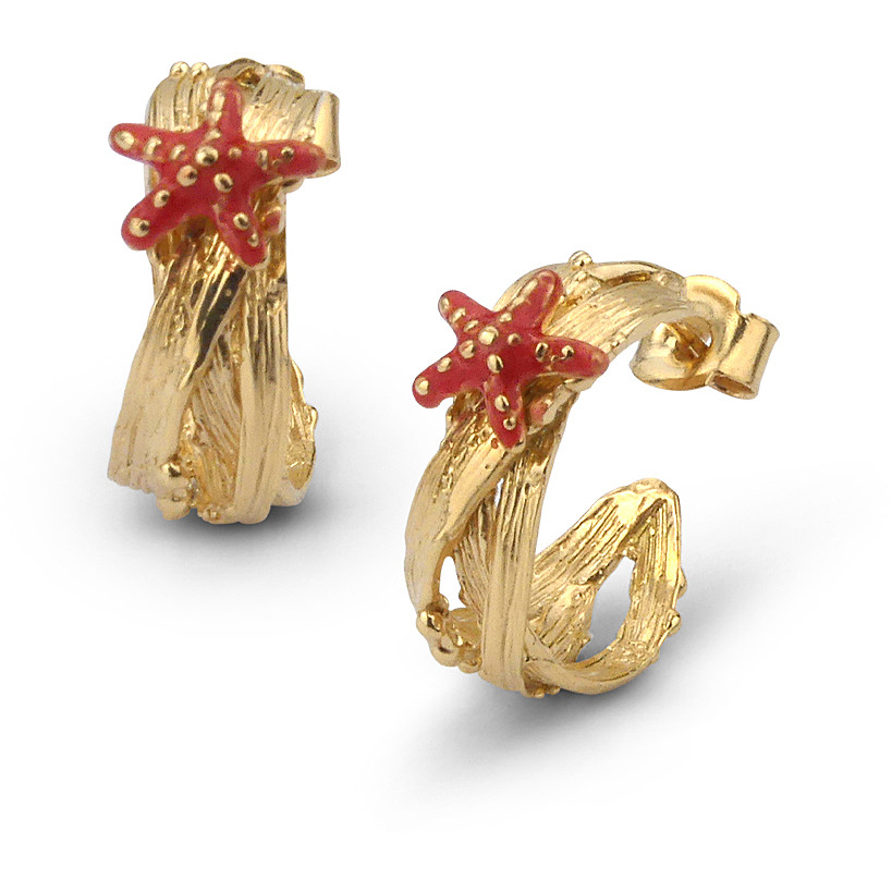 Long bronze earrings with curb chain - BOTTEGA BOCCADAMO
