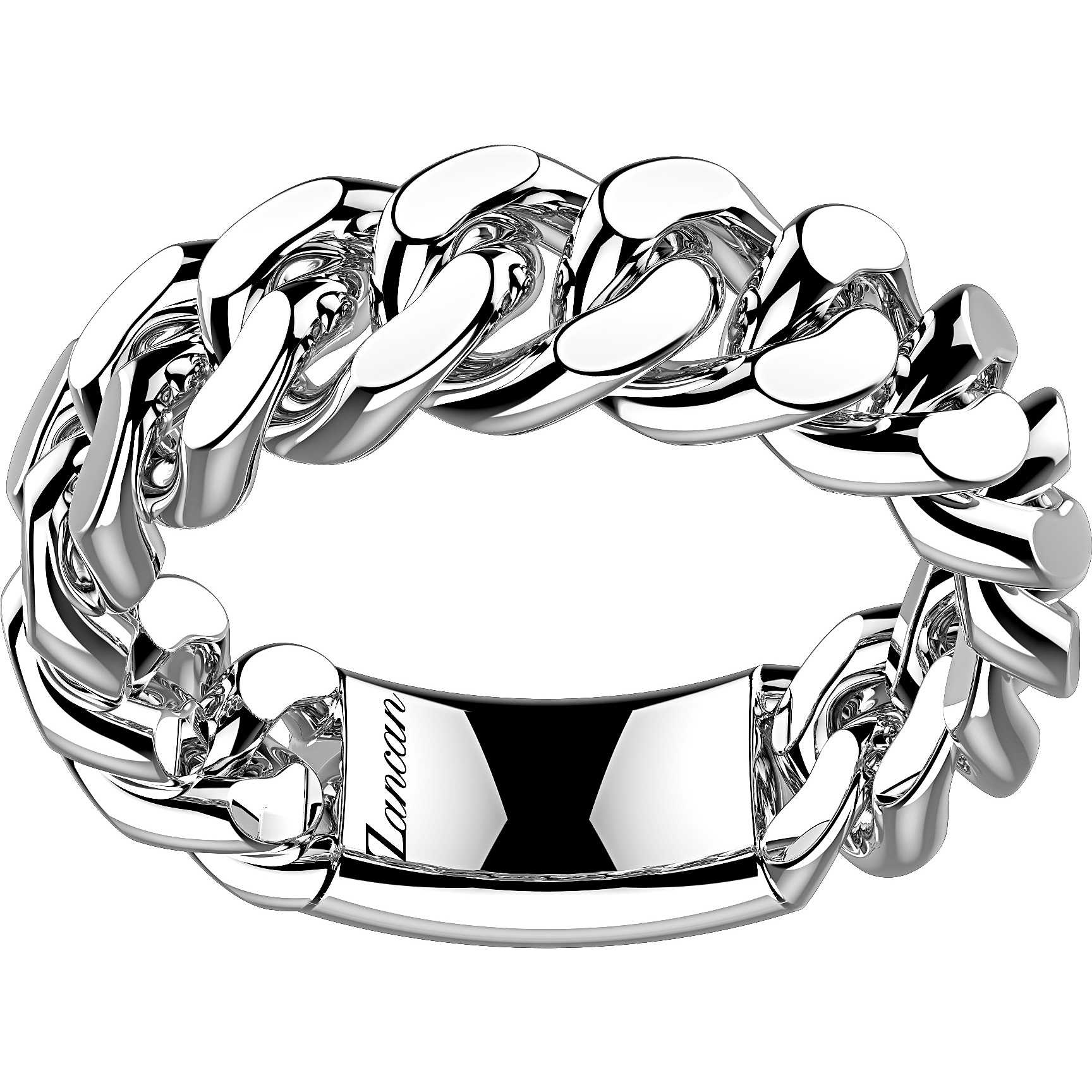 Anello in argento rodiato con oro rosa 18 kt - ZANCAN